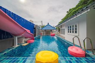 Blue Pool Villa Jomtien / 350m to beach / Big Pool with Slider - 2