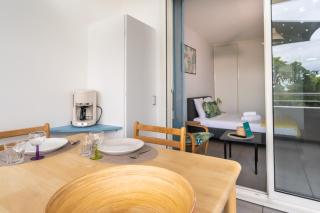 FLAMBOYANT - Studio 2 personnes avec lit de qualité hôtelière séparable pour couple ou amis avec très belle terrasse à 12 min à pied ou 4 min en voiture du lagon de l'Ermitage - ST GILLES LES BAINS - La Saline Le Bains - 4