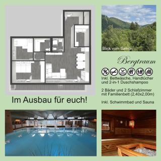 Bergtraum Schwimmbad, Sauna, Familienbett, Kinderbett, 2 Bäder - Bad Harzburg - 0