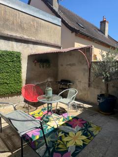 L'Oiseau du paradis, entre gare et centre ville, rez-de-chaussée, avec terrasse et parking privé - Moulins - 7