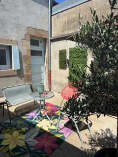L'Oiseau du paradis, entre gare et centre ville, rez-de-chaussée, avec terrasse et parking privé - Moulins - 8