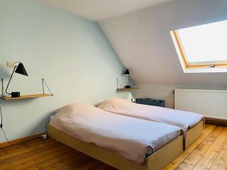 Blauwe kamer in herenhuis met 2X 1pers bed - Antwerp - 3