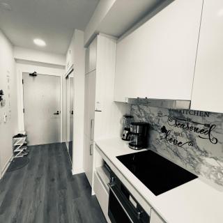 Chic Retreat Pet & Smoke-Friendly, Balcony Views, Prime Location - 4