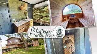 Bluffview on the River with a hot tub sauna pool table and more - Berrien Springs - 0