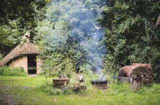 Thatched Roundhouse in Somerset Woodland - Martock - 2
