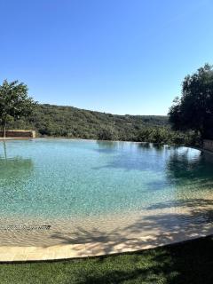 Villa 6 Pers Uzes piscine lagon et vue garrigue - 0
