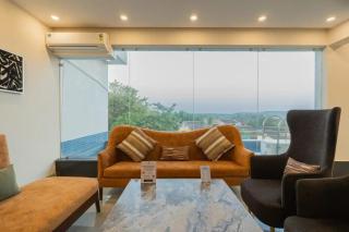 4BHK Pvt Pool Mountain View Apartment Candolim Luxfort - Candolim - 8