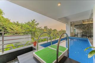 4BHK Pvt Pool Mountain View Apartment Candolim Luxfort - Candolim - 9