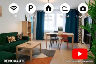 Elegant T3 renove, wifi, 6 personnes max - 0