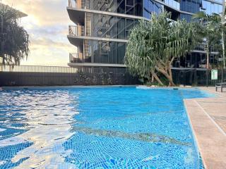 3-Bed City View Apt with Free Parking - Brisbane - 8