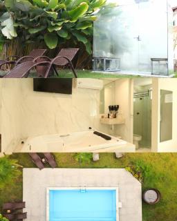 Pousada Lírios do Campo Hidromassagem - Sauna-Ar condicionado - Piscina - salão de jogos - 200 metros da praia Jabaquara - 0