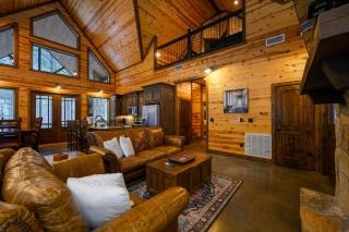 Logged Out-bunkroom-king suites-open space-hot tub - 1