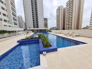 Gleba com ar-condicionado na sala e quarto, sacada e piscina - Londrina - 9