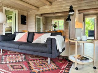 Log Cabin With View Of Beach Meadow And Sea - 0