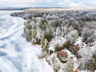 Grand Lake Getaway Lake Front Custom Sauna 2 Cabins Sleeps 12 - - 0