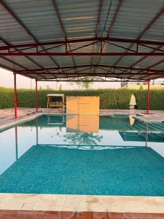 Shreehans Farms in Noida top covered Pool Lawn - Greater Noida - 8