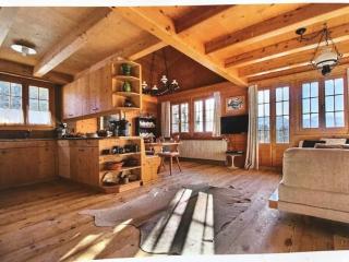 Warm Timbers Flat With Generous Living Area - Schönried - 2
