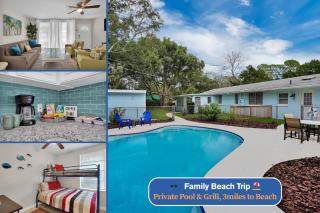 Summer Spot! Fam Trip with Private Pool and 3miles to Beach - St. Augustine - 0