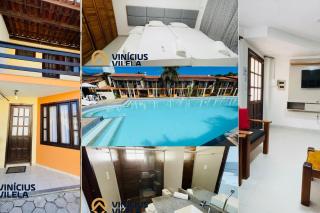 Casas com 2 suítes (ambas com ar split) e internet privativa 300MBPS, no Residencial Village do Bosque, condomínio com quiosques com churrasqueiras , piscina, sauna portaria 24hrs, a aproximadamente 200m da praia de Taperapuã Axé Moi - Porto Seguro - 9