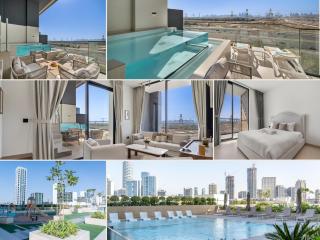 2 Bed with PRIVATE POOL on Balcony by STAY IN HOMES - Marina 14min - Self checkin - Gym - Parking - 9