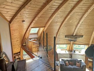 Dôme en bois avec Piscine et sa Vue seine et forêt - Fontaine-le-Port - 8