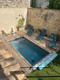Maison en pierres 6/8pers, piscine & sublime vue - Puygiron - 4