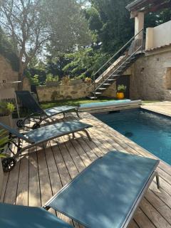 Maison en pierres 6/8pers, piscine & sublime vue - Puygiron - 1