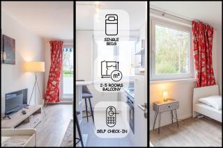 3 Zimmer, Balkon, Einzelbetten, Küche - Magdeburgo - 0