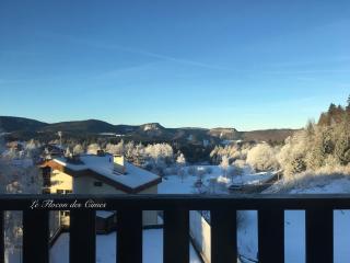 Confortable Studio de montagne avec loggia et jolie vue Les Rousses "Le Flocon des Cimes" Station de ski familiale Jura 39 - 9
