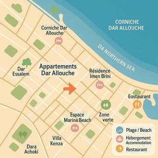 Calme et confort en bord de plage Dar allouche - Hanshīr Qaşr Ghallāb - 6