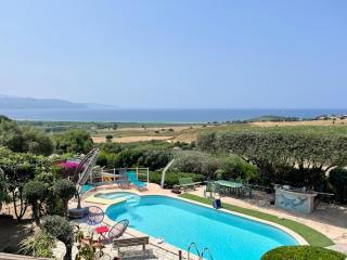 villa vue mer avec piscine et jardin arboré - Coggia - 0