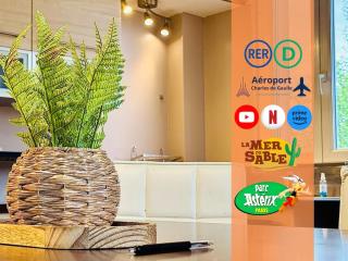 Detente et Confort, proche Gare RER D, CDG, Astérix - 0