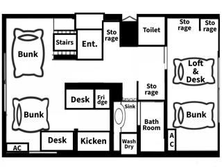 50m 2DK Private Condo!Center of Tokyo!5min Akasaka sta!! - Tóquio - 9