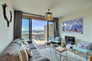 ARC 1600, LE RIDGE, Appartement 06 personnes Duplex Vue Montagne - ski aux pieds - Sauna, Hammam, Jacuzzi, Piscine - Arc 1600 - 5