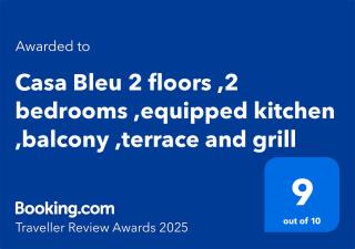 Casa Bleu 2 floors ,2 bedrooms ,equipped kitchen ,balcony ,terrace and grill - Puerto Calero - 6