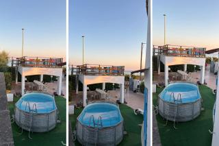 Villa Azzurra con piscina e con vista mare fronte Spiaggia Specchiarica di San Pietro in Bevagna - 9