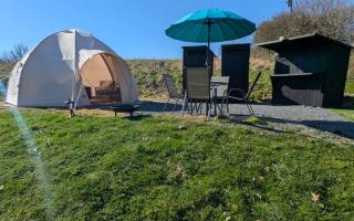 Unique Rental Tents on camping site All with private Kitchenettes & Comfy beds NO BEDDING SUPPLIED - Narberth - 9