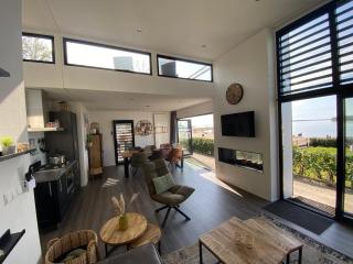 BEACH VILLA in erster Reihe - direkter Strandzugang - eingezäunter Garten - Dachterrasse - 2 Gartenterrassen - Terrassendach - Grill mit Plancha - XXL Meerblick - Bar - SONOS Soundanlage - Pool Whirlpool - kinderfreundlich - Hunde willkommen - Hulshorst - 5