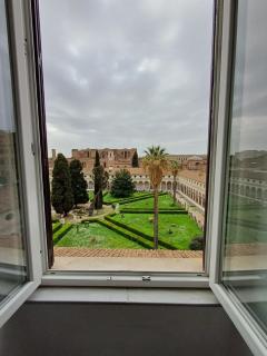 Camera x2 con magnifica vista sul Chiostro di Michelangelo e le Terme di Diocleziano - Rome - 0