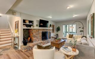 Creek View Villa - Full kitchen cozy fireplace Wifi golf course views - Holcomb - 8