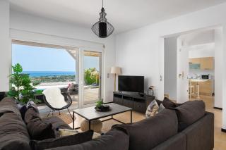 Hill & Sea View White Pearl Villa - Afandou - 5