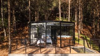 Maravilhosa Cabana de Vidro de Luxo na Natureza - 9