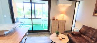 LA MER appartement climatisé,à10mn à pieds de la plage, chambre et coin nuit, grand patio et parking privé - Bormes-les-Mimosas - 4