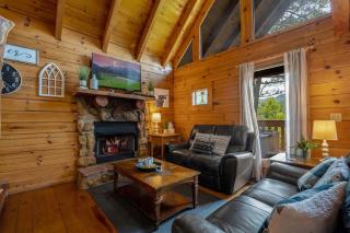 Nice View Log Cabin Fireplace Hot Tub Pool Table - 7