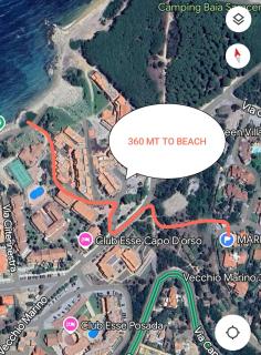 Marino 350mt dal mare 4 pax - Palau - 9