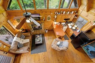View Private Log Cabin Fireplace Hot tub RELAX - 5