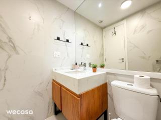 Studio c/ ar e varanda no Brooklin | Piscina - São Paulo - 1