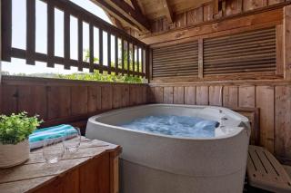 View Location Studio Log Cabin Hot Tub Fireplace - Pigeon Forge - 9