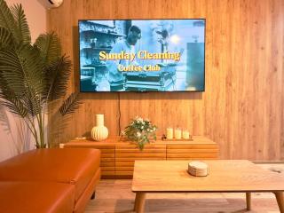 Work from home, King bed, 4-minute walk to station and convenience store, 65 TV, Netflix, Moka pot - Kishiwada - 4