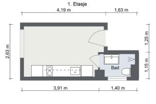 Bright 1 bedroom apartment - 105 - 5